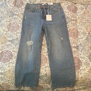 Lauren Conrad Super High Rose Crop Jeans Size 8